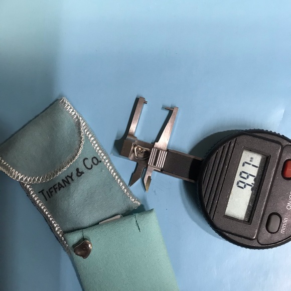 Authentic Tiffany & Co. Full Heart Earrings - Picture 3 of 3